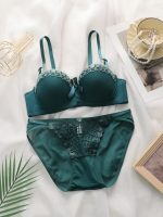 Premium Quality Spandex Women Bra Panty Lingerie Set - Image 2
