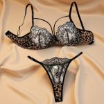Premium Quality Leopard Bra Panty Set - Image 6